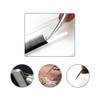 Vetus Tweezer Non-Magnetic Stainless Steel Curved Slant Tip Eyelash Eyebrow