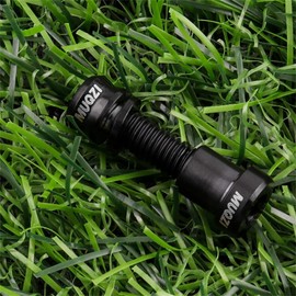 Set of 2 Bicycle Stem Bolts Nuts Kit, Locking Bracket Screws for Cycling, Titanium Alloy M5 Bicycle Brake Bolts, Riding Riser Fixing Screws for Mountain Bikes/Road Bikes (Black) (M5x17mm) [Parallel