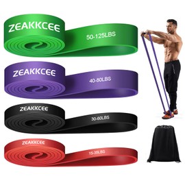 Fitness Bands, Resistance Band, Pull Bands Auxiliary Bands, 4 Different Levels, Stretch Bands, Training Bands for Exercise, Strength, Training, Yoga, Muscle Toning, Fitness