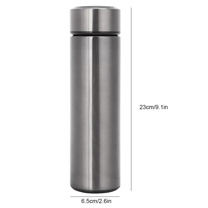 500ml Portable Stainless Steel LED Insulated Vacuum Cup Water Bottle