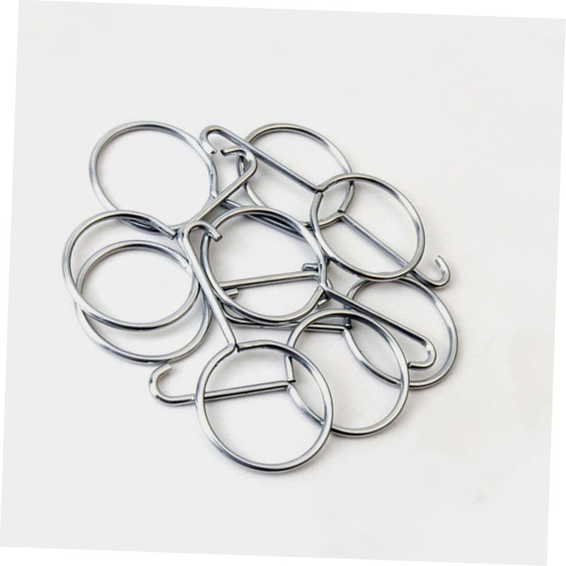 TEHAUX 10pcs Stainless Steel Drain Lifting Hooks Durable Shower Drain