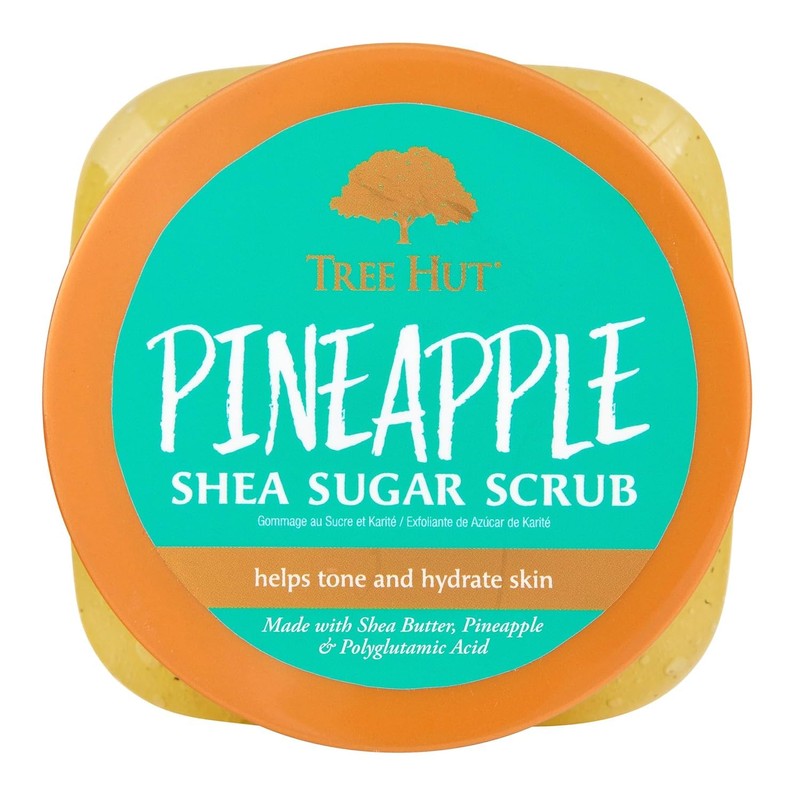 Tree Hut Pineapple Shea Sugar Scrub, Exfoliating, Hydrating & Moisturizing