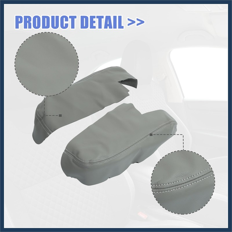 VekAuto 1 Pair Front Door Cover Armrest Cover Pad Replacement