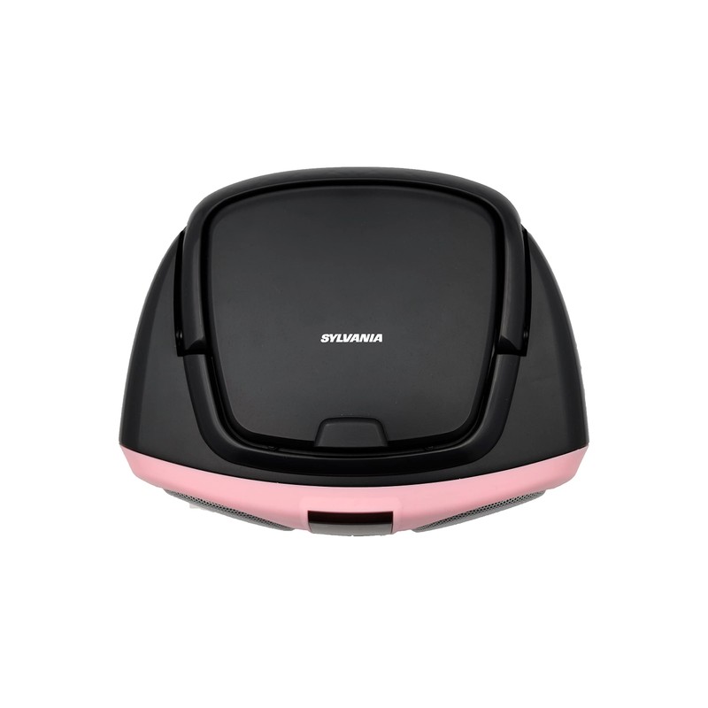PROSCAN SRCD243 Portable CD Player with AM/FM Radio, Boombox (Pink)