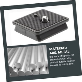 LALAFINA 2Pcs Tripod Camera Mount Quick Release Plate with Screw Stable Tripod Accessories for Attachment and Detachment Practical Design for Photography