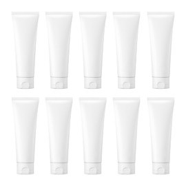 Refillable Empty Squeeze Bottle Plastic Soft Tubes Small/mini Travel containers for Lotion toiletries Shampoo Creams Liquid TSA Approved Travel Accessories with Flip Cap (100ml)