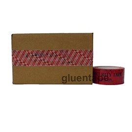 RED Tamper Evident Security Packaging Tape, 2" (50mm) x 55 Yards, 3.2 Mil