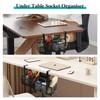 TNOMSNO Cable Management Desk, Cable Management Under Desk Drill-Free Undertable
