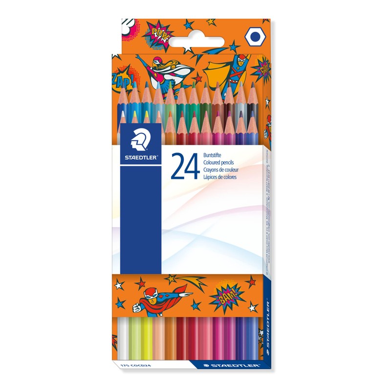Staedtler 175 COCD24 Hexagonal Colouring Pencils (Pack of 24)