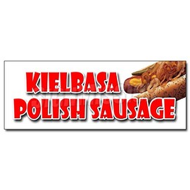 12" Kielbasa Polish Sausage Decal Sticker Grilled Polski Homemade Sandwich