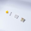 GATERON Milky Yellow Pro Keyboard Switches, KS-3X1 Single Layer Pins