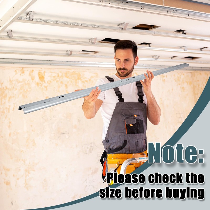 Gisafai 2 Pcs Garage Door Vertical Track Replacement Garage Door