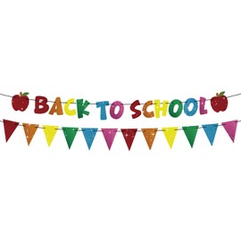 SerpizePaty Glitter Back to School Decorations, Apple Decors for Classroom