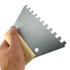Glue application spatula according to TBK 180/250 mm, serrated, non-serrated,