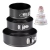 Moldes Pasteles Repostería Desmontables Para Tartas 3 Piezas