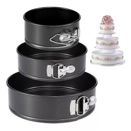 Moldes Pasteles Repostería Desmontables Para Tartas 3 Piezas