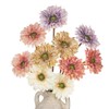 Briful Artificial Gerbera Daisy Bouquet – 6pcs Fall Flowers Stems,