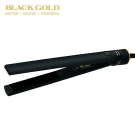 HOT TOOLS Professional Black Gold Micro-Shine Flat Iron, 1 Inch