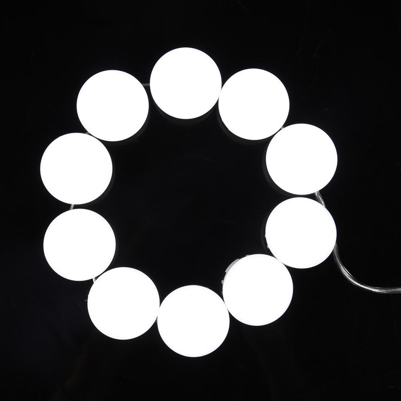 Vanity LED Makeup Mirror Lights Dimmable Bulb Concealable Wiring Light