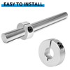 Split Shaft Collar, 4Pcs 12mm Aluminum One Piece Shaft Locking