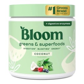 Suplemento En Polvo Bloom Greens & Superfoods Sabor Coco