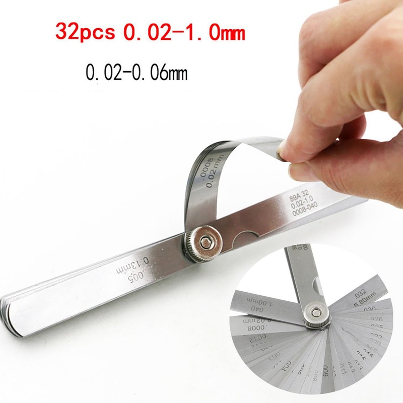 [LUYING] Thickness Gauges, Set of 32, 0.0008-0.04 inches (0.02-1 mm),