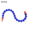 HARFINGTON 10pcs Flexible Water Oil Coolant Pipe Hose 1/4PT Thread