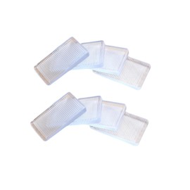 8 Pcs Plastic Clear Table Shims, Level Wedge Shims for Door Stops, Uneven Floors, Stoppers, Leveling & Fixing Wobbly Furniture, Have Extreme Weight Capacity and Weather Resistant (Transparent)