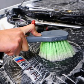 OeSee 7PCS Car Engine Bays Details Cleaning Kit, Soft-bristled Exterior Surface Brush,Long&Slim Bendable Brush, Edgeless Rags, Hands-on Microfiber Applicator, Deep Clean Engine Bay Hard to Reach Place