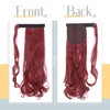 Wavy Ponytail 60 cm dark red