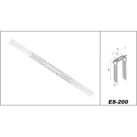 HEXIM Direct Hanger 75-250 mm for CD 60/27 & Wooden Battening Drywall Rigips Ceiling Hanger (Pack of 10, 200 mm) Hanger Drywall Accessories