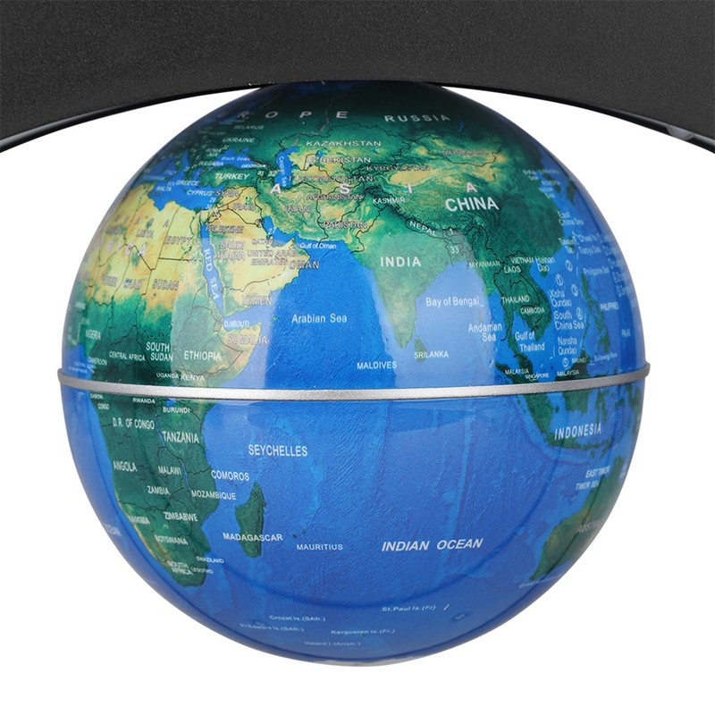 Electronic Magnetic Levitation Floating Globe with LED Light Home Office