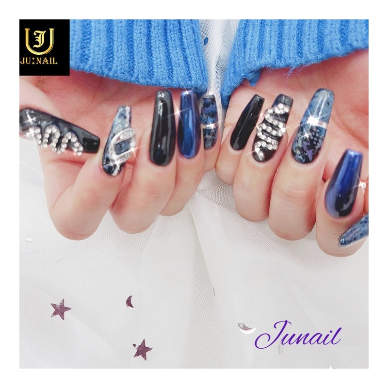 Bluesnake handmade nail tips - Short ballerina / 블루스네이크 수제네일팁