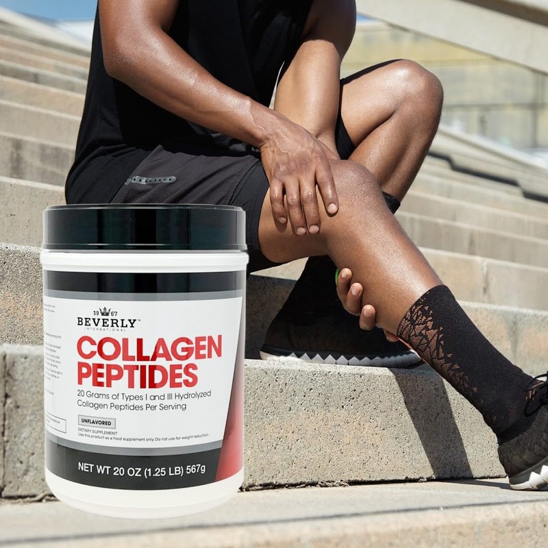 Beverly International Collagen Peptides Protein Powder. Youthful Appearance- Skin, Hair,