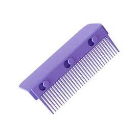 LaughYee Flat Iron Comb Attachment, Ceramic Heater Surface, Portable Clip-on Design, For Home and Salon Hair Styling, Premium Customer Service (Purple, 3.94 inches x 2.05 inches, 35.6 grams)