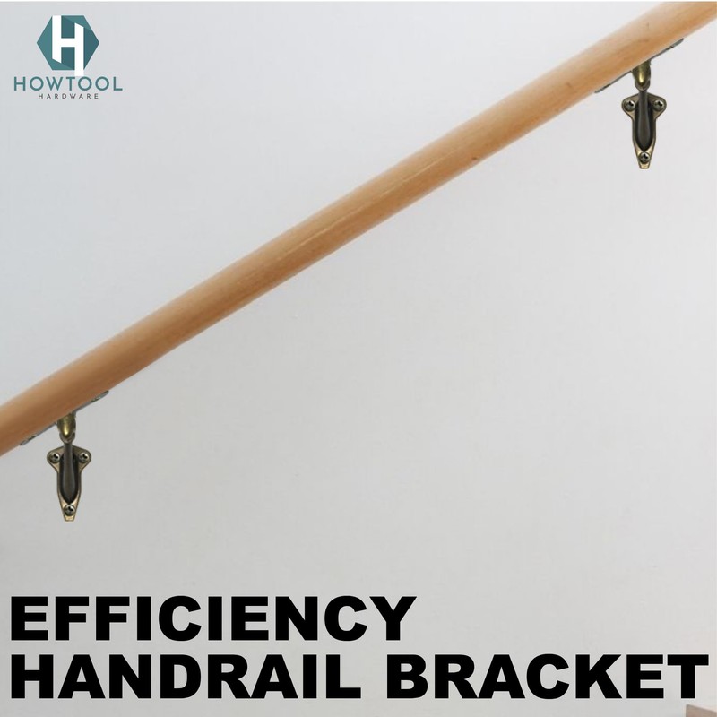 Handrail Brackets Wall Mounted Antique Brass Zinc Stair Railing Support