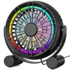 Punoge USB RGB Desk Fan - 3 Speeds Quiet Portable