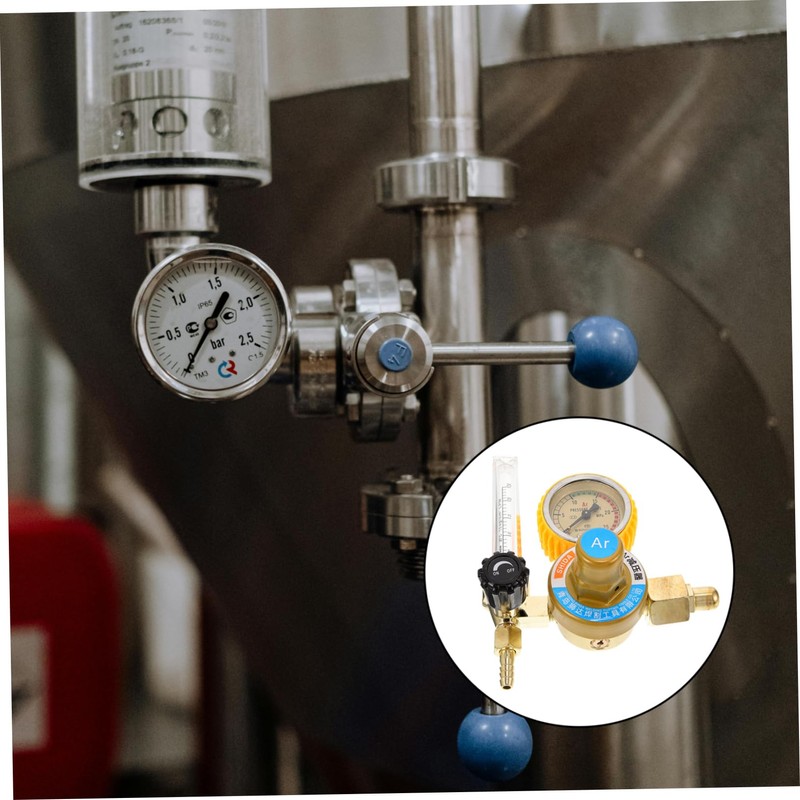 Gatuida Accurate Argon Gas Flow Control Welding Gas Regulator Argon