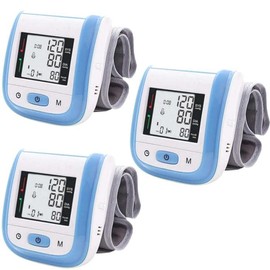 Medidor de Presión azul, PressuColors, MXPUO-003, 3pza, Azul, LCD, 2 Pilas AAA, 135 a 195mm Diámetro Muñeca                                           