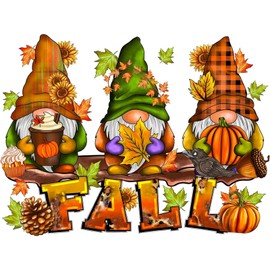 Gnome Diamond Painting Kits for Adults, Fall Diamond Art Kits for Adults, Gnomes 5D Gem Painting Kit Arts for Wall Decor Arts Craft 12x16inch