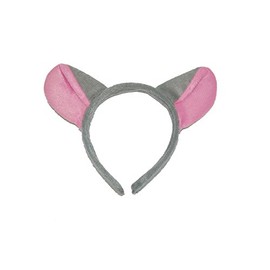 GIZZY® Girls Grey and Pink Mouse Ears on Head band.