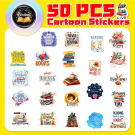 Read Across America Day Stickers Lable Stickers Self-Adhesive & Waterproof Stickers for Students Classroom Seals Labels Decals Cards Envelopes Seals Gifts Wrapping Decoration