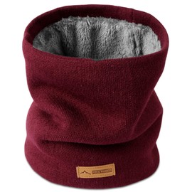 Lamca Winter Neck Warmer - Thermal Snoods Fleece Lined Windproof Skiing Circle Neck Gaiter for Mens