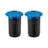 Origin8 Alloy Locking Bar End Plugs (Anodized Blue)