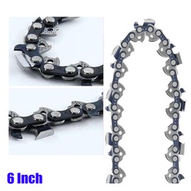 LNGJIN Mini Chainsaw Chain, 6 Inch Replacement Chain, Saw Chain Pitch 1/4 Inch Drive Links, 37 Links, Chainsaw Chains, Saw Chains, 15 cm Cutting Length Trimming Chainsaw Chain, Universal Chain Saw (4)