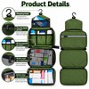 Hanging Toiletry Bag for Travel – Waterproof Foldable Organizer for