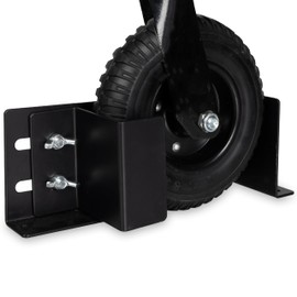 Lawn Mower Wheel Boot Lock for Trailer– 6-10 Inch Adjustable, Lawn Care Landscape Accessories for Utility Enclosed Trailer & Truck, Heavy Duty 12 Gauge Powder Coated Steel Mounts to Wood Or Metal