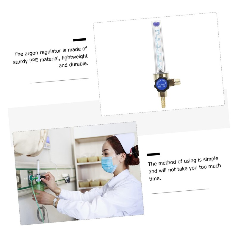 Mobestech 2pcs Gas Regulator for Argon and Tanks Indicator Construction