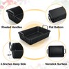 TeamFar Roasting Pan, 14” Nonstick Deep Lasagna Brownie Turkey Pan