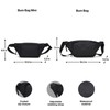 RAINS Unisex Waterproof Bum Bag - Versatile Black Crossbody Bag,